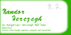 nandor herczegh business card